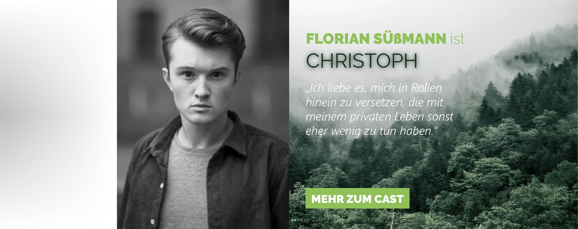 Der Schauspieler Florian Süßmann ist Christoph