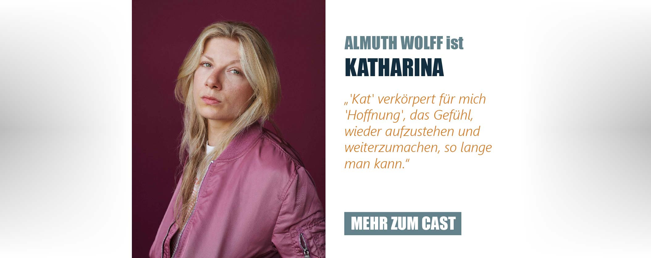 Die Schauspielerin Almuth Wolff ist Katharina