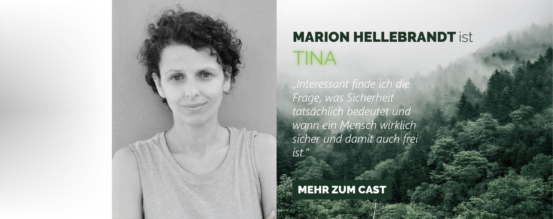 Die Schauspielerin Marion Hellebrandt ist Tina