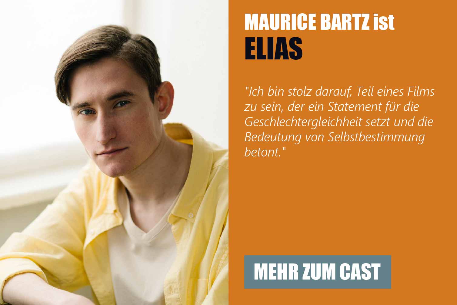 Der Schauspieler Maurice Bartz ist Elias