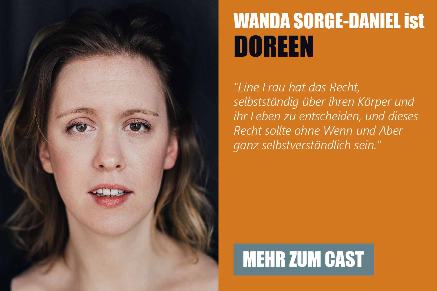 Die Schauspielerin Wanda Sorge-Daniel ist Doreen