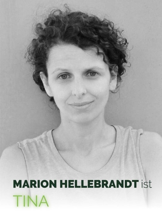 Die Schauspielerin Marion Hellebrandt ist Tina